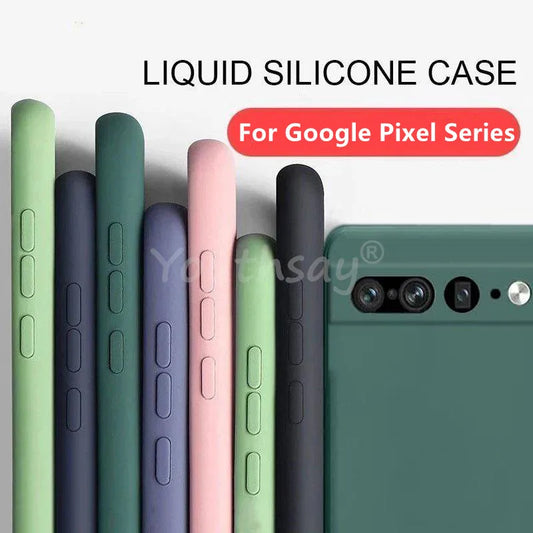 Google Pixel 6 7 8 Liquid Silicone Pro Case