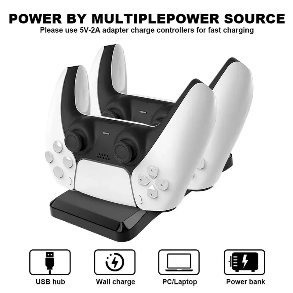 Controller Charger Station With Dual Charging Dock